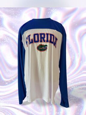 Florida Gators Long Sleeve Team Jersey - White & Royal Blue Unisex NWOT